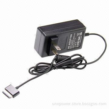 Wall Plug Tablet PC Charger, Replacement for ASUS 15V 1.2A 18W 40 Pin, Black Color